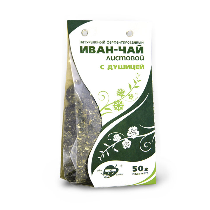 Иван-чай листовой с душицей, 50 г