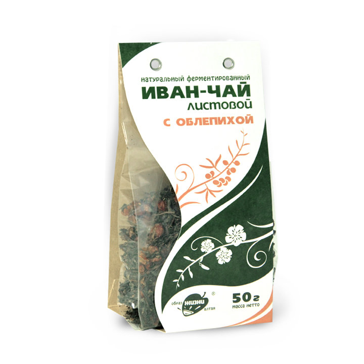 Иван-чай листовой с облепихой, 50 г