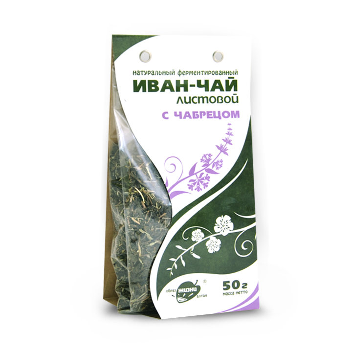 Иван-чай листовой с чабрецом, 50 г