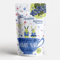 Чайный напиток "Иван-чай" листовой со смородиной, дой-пак 50 г