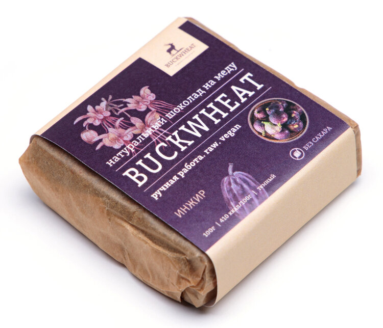 Шоколад на меду Buckwheat "Инжир", 100 г